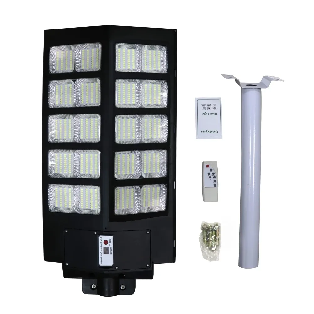 PIR Motion Sensor Waterproof Outdoor 700LEDS 560LEDS 420LEDS Integrated All In 1 LED Solar Street Light With Remote