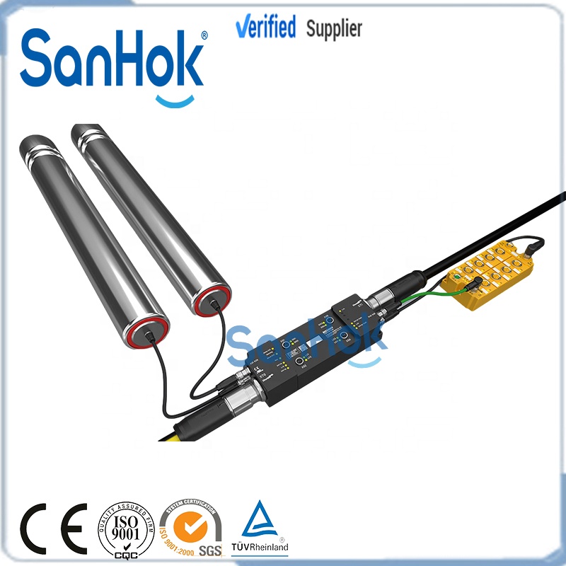 Customized 50-130mm Diameters Galvanized Stainless Steel Electric Conveyor Roller For Conveyor Line