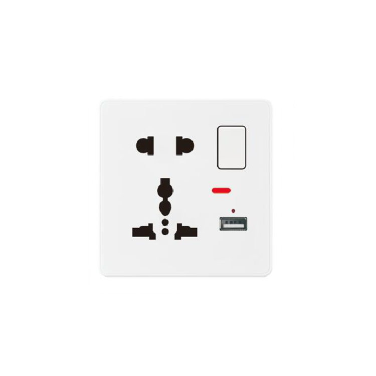 Универсальная настенная розетка GOG, вилки и переключатели с USB-портом, 1 Gang, 8 Pin