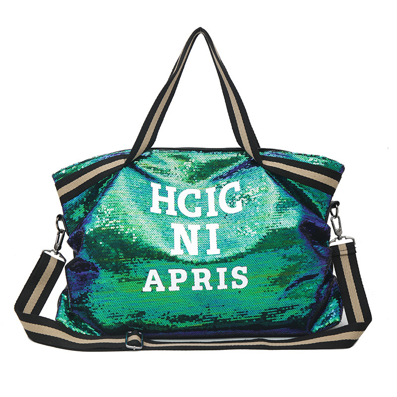 2019 пользовательские моды красочные блесток сумка Русалка блёстки Tote сверкающая сумка на плечо дорожная сумка