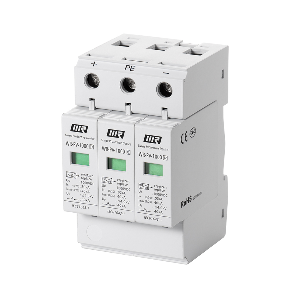 PV type power IP20 класс 3P DC 500 в 1000 в устройство защиты от перенапряжения солнечной энергии