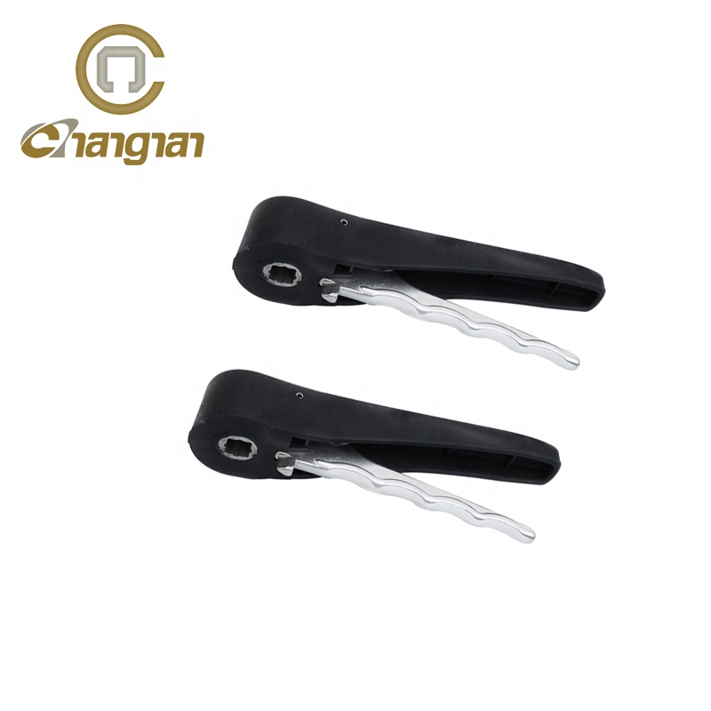 Valve components plastic black handle for sanitary butterfly valve