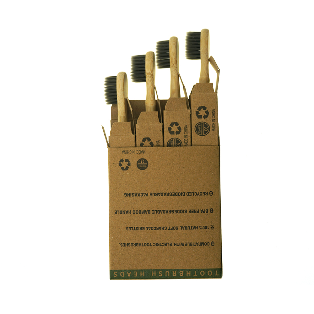Eco-Friendly Electric Toothbrush Replacement Bamboo Toothbrush Heads