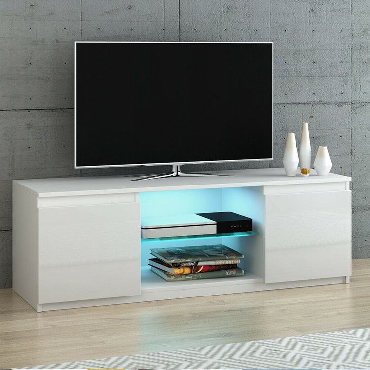 Современный meuble tele демонстрационный Футляр Подставка для телевизора стекло Новый Desings 85 дюйма ТВ игровая консоль стол tmodern