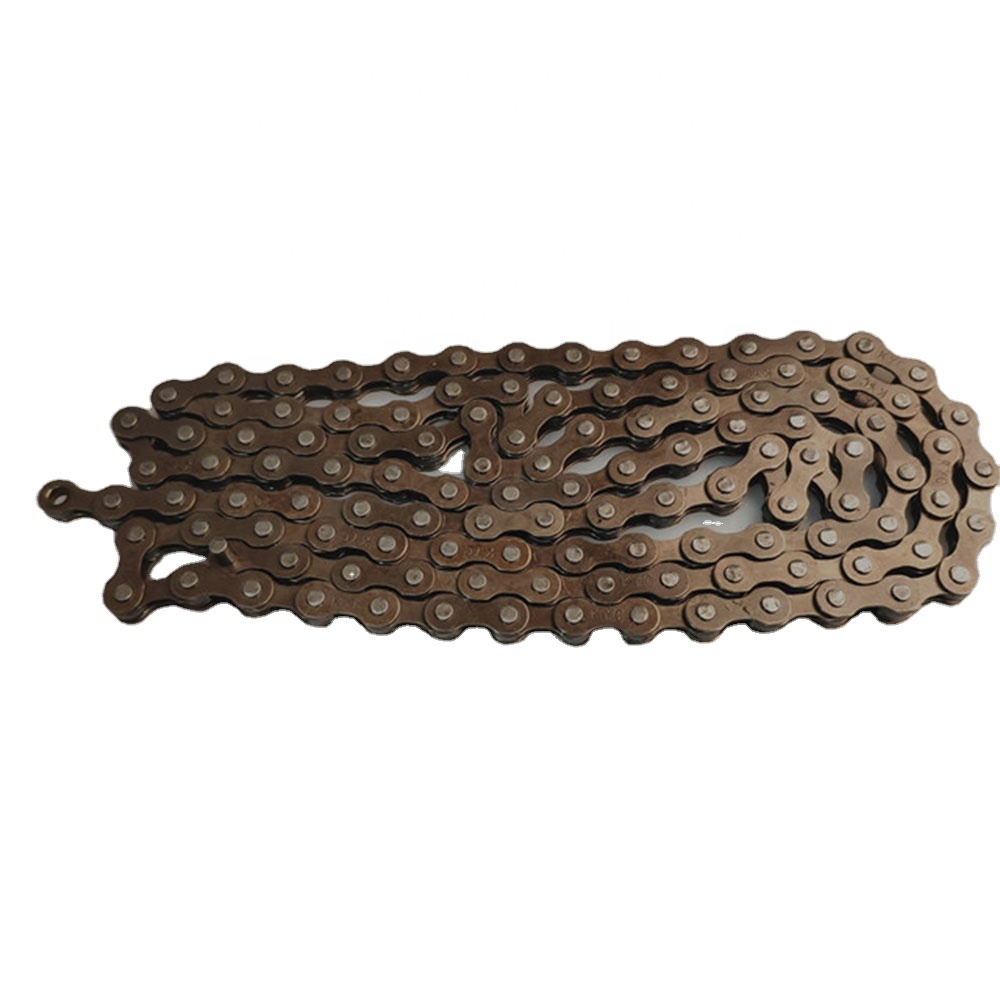 Single Speed Chain Natural Color Brown Bicycle Chains with Special Steel 114 or 116 Links for Road MTB Cycling