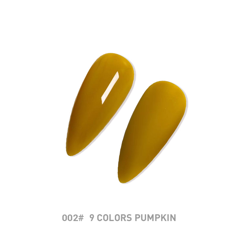 Hot sale female creative nail paint soaked nail polish pumpkin color series 9 colors pumpkin color nail polish