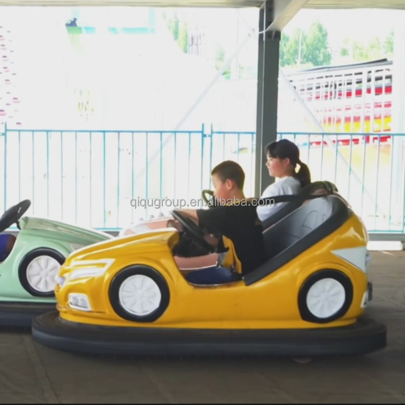 Commercial Ground Grid Fiberglass Amusement Park Bumper Car For Kids And Adults