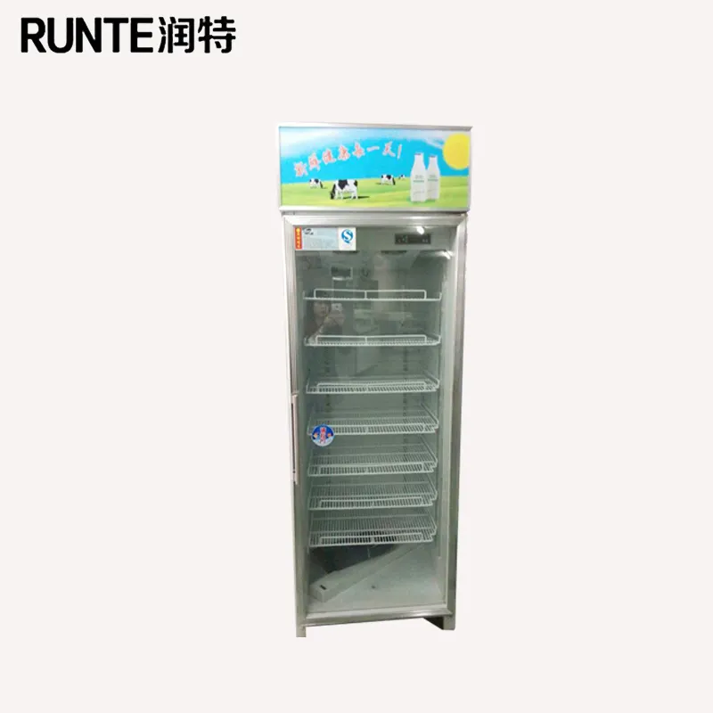 Upright cold drink display refrigerator beverage display stand