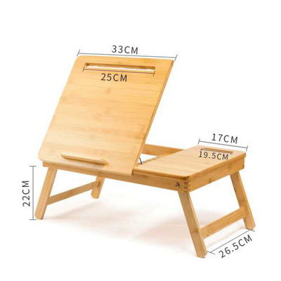Foldable Laptop Desk Table Bamboo Laptop Stand For Bed