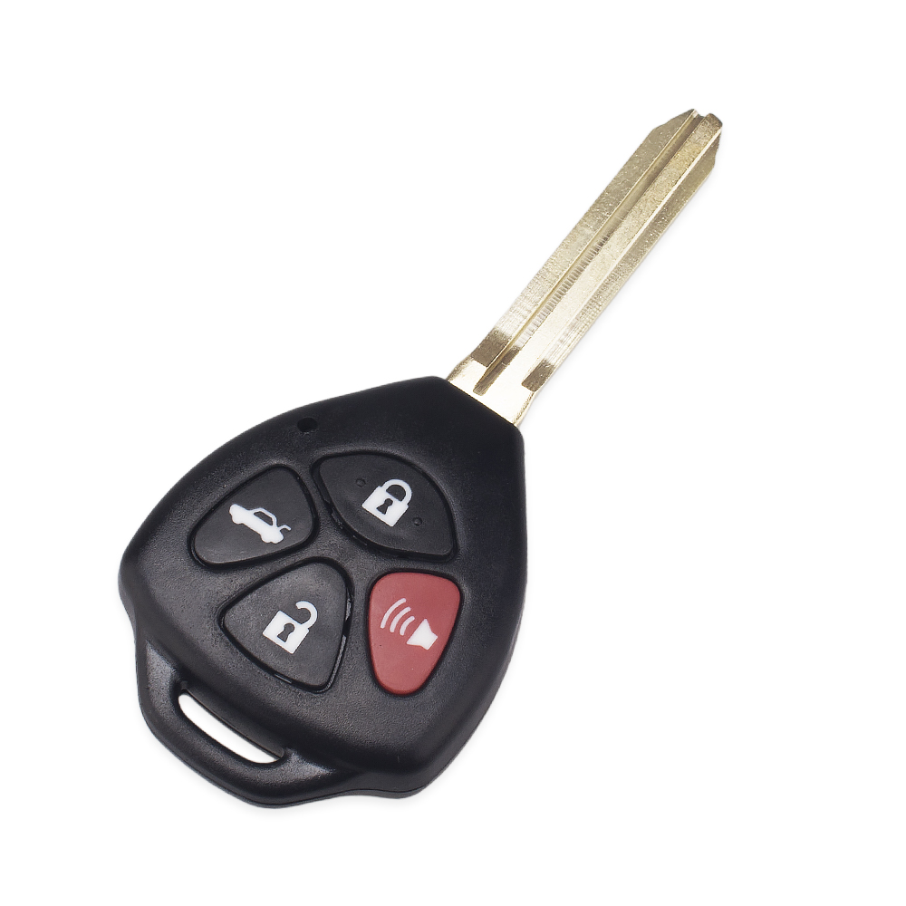Чехол KEYYOU для дистанционного ключа с 4 кнопками для Toyota Camry Avalon Corolla Matrix RAV4 Venza Yaris, Сменный Чехол для автомобильного ключа