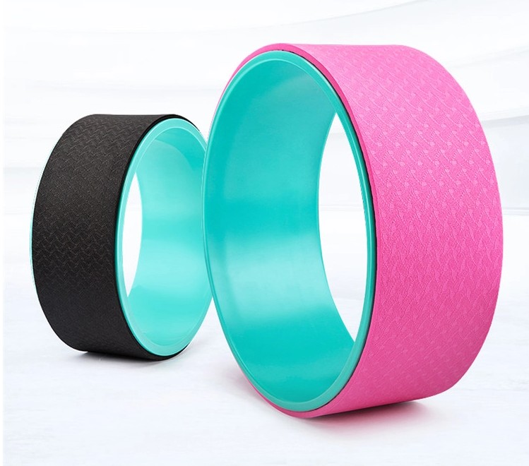 Factory Price Eco-friendly yoga accessories fitness TPE and ABS Yoga Wheel