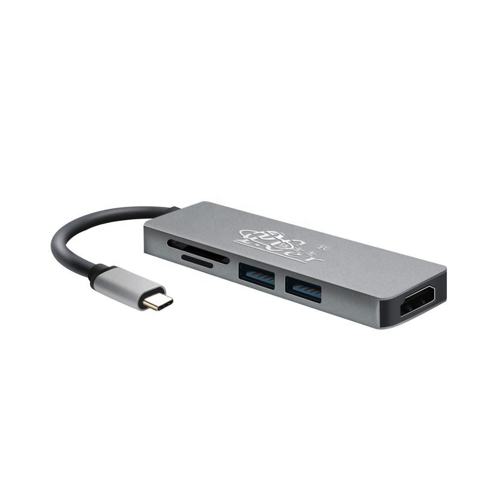 Все в одном Type-c USB Hub Многофункциональный Type-c на HDMI VGA, HDMI, DVI USB сетевой адаптер 8 в 1 взаимный обмен данными между компьютером и периферийными устройствами концентратор