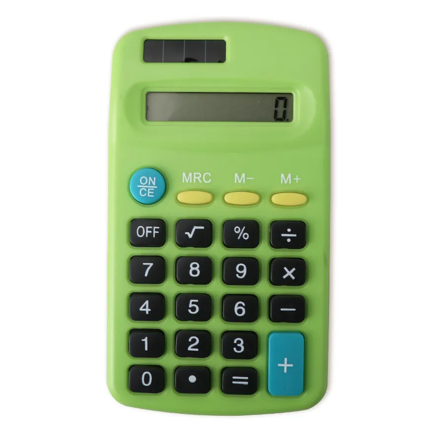 Высококачественный кошелек зеленого цвета, калькулятор для офиса, подарок