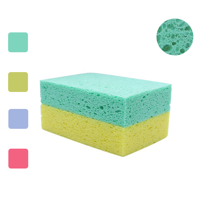 Wholesale Custom Size Super Absorbent Cellulose Clean Towel Compressed Detail Car Scrub Sponge Set