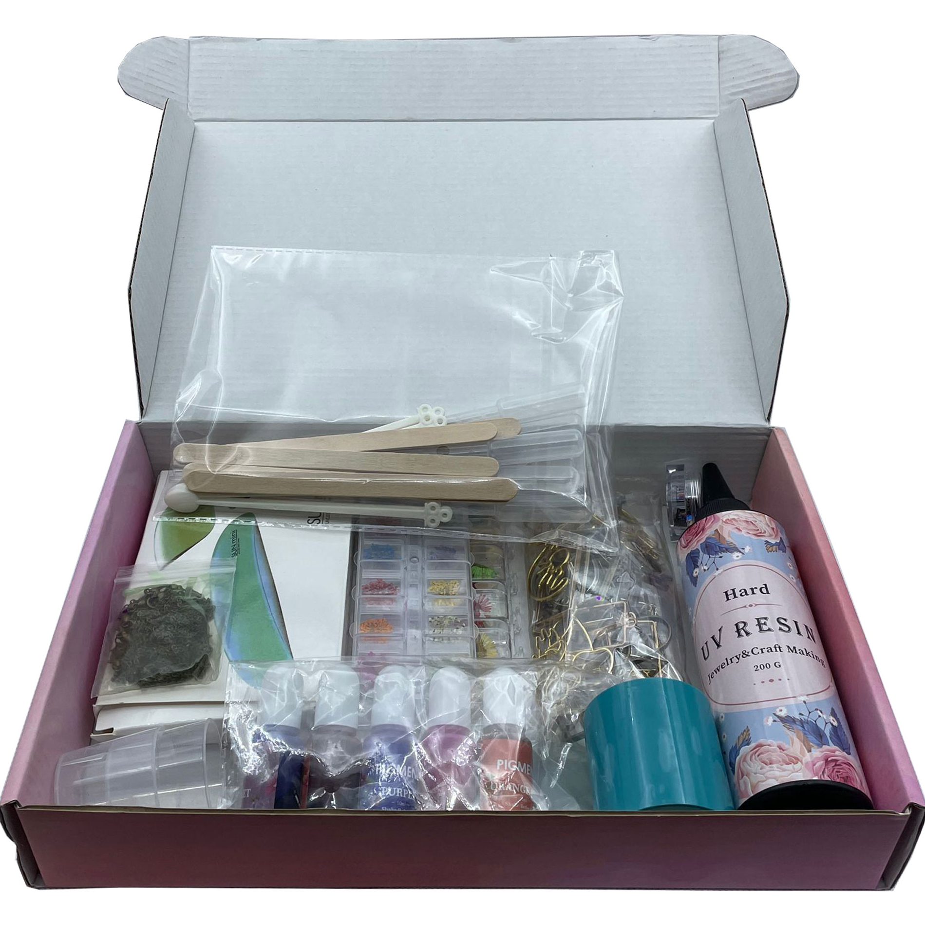 Art Resin Kit Geometrical UV Resin Frame DIY for Pendent Jewelry Making