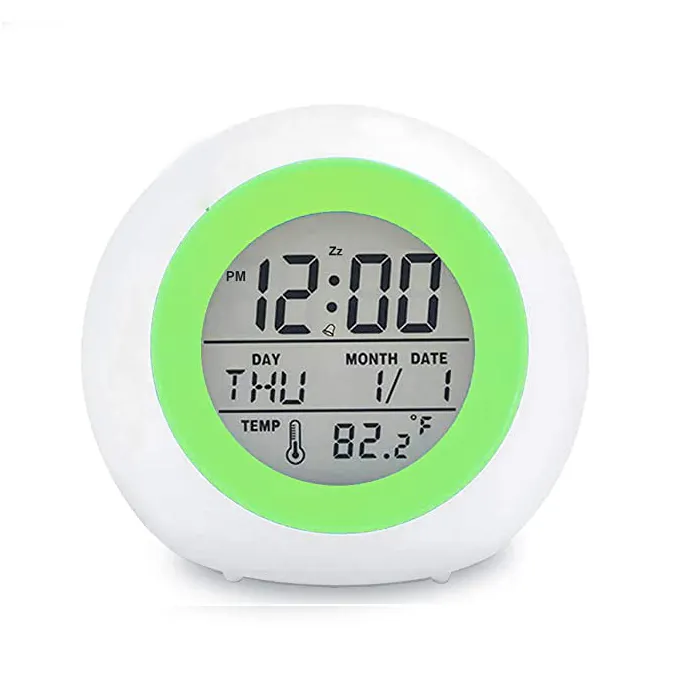 Digital Clock Led Light Wake Up Table Clock Sublimation Kids Alarm Clock