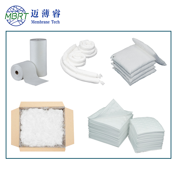 ODM OEM easy use high adsorption rate hydrophobic oil olny absorbent pulps reduce storage area & expenses during incidents