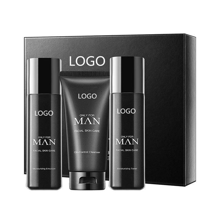 FATAZEN Hot Selling Private Label Men Skin Care Set Cleanser Toner Lotion Cream Deep Nourishing Moisturizing Cleansing OEM OBM