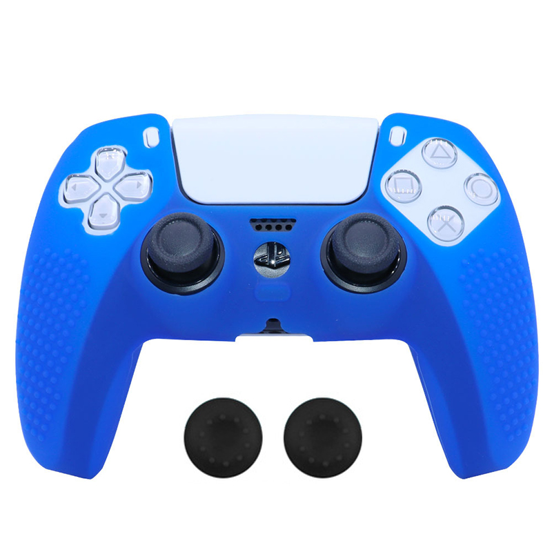 Силиконовый защитный чехол для PS5, чехол для геймпада, противоскользящий чехол для геймпада, чехол для игровой консоли Joycon с колпачками для стиков