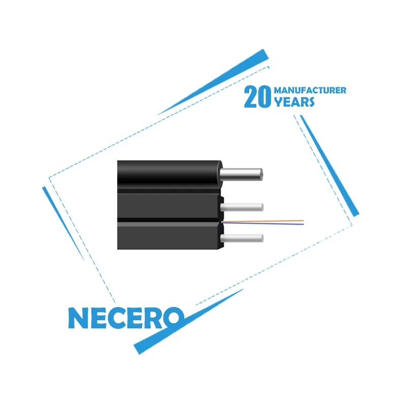 Ftth cable OEM manufactory Necero 20 years Unitube self-supporting small diameter 12 24 core optical fiber ftth drop cable