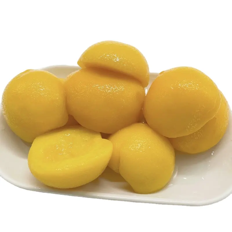 Top quality tinned packaging low profit OEM 2500g canned fruit canned yellow peach halves/sliced/diced in light syrup