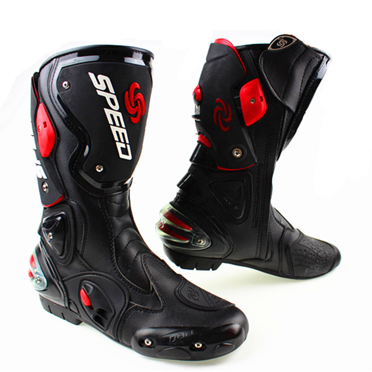Wildmx Motorcycle Shoes Riding Racing Waterproof Breathable Leather Motorbike Motocross Boot for Women