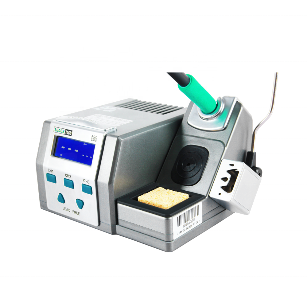SUGON T26D Temperature Digital Thermostat Adjustable Solder Soldering Iron Bga Rework Station For Circuit Board Repair