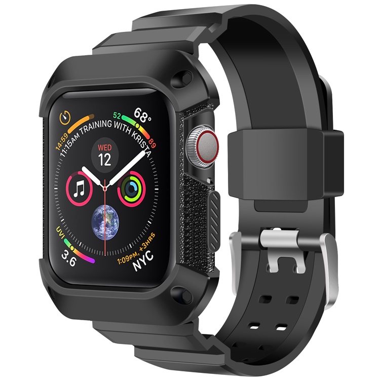 Ремешок спортивный из силикона и резины для apple watch iwatch series 4, 40 мм, 44 мм
