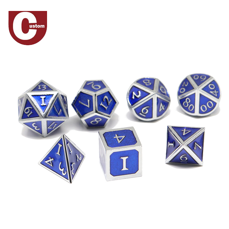 Оптовый заказной Металл polyheral 12 sided dice Набор для настольной игры