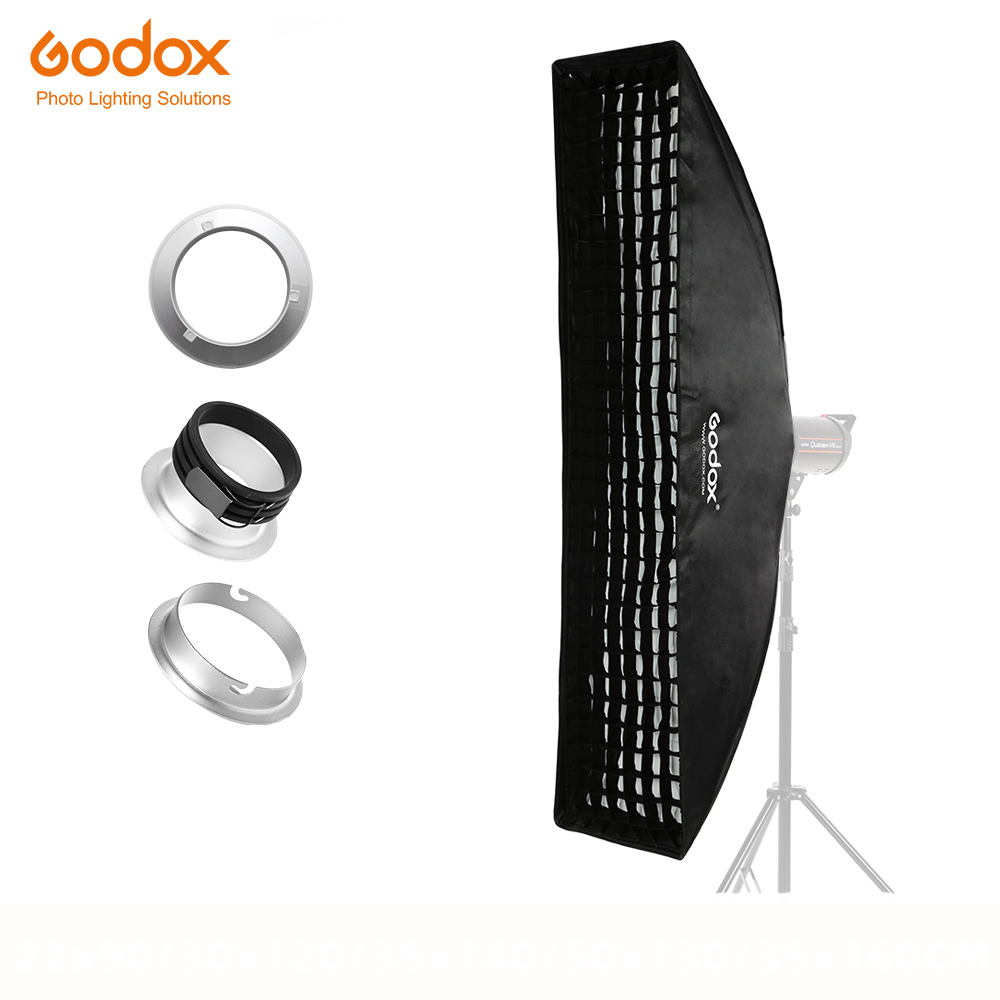 Godox 35x160 см портативный софтбокс с сотовой сеткой софтбокс с креплением Bowens для студийной вспышки