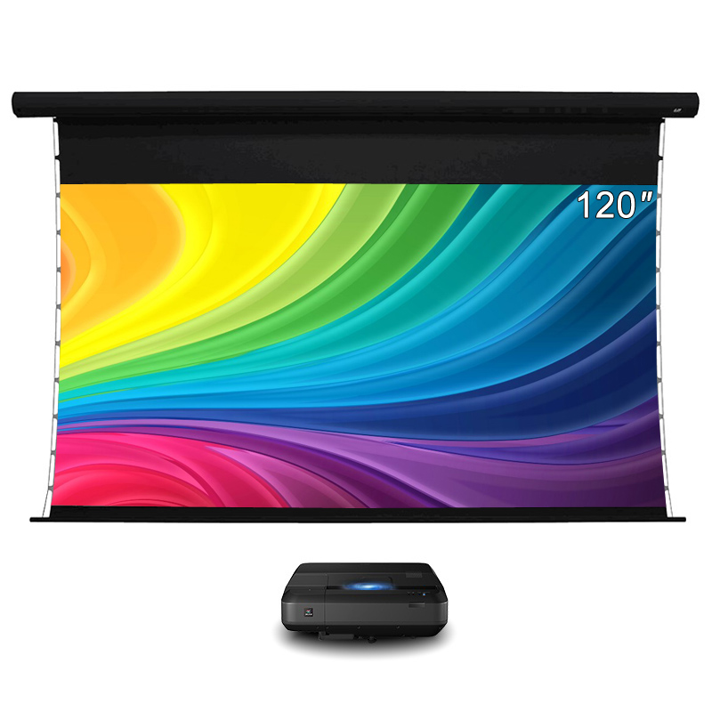 Hot 120" 4K PET Crystal CLR Ultra Short Throw Projector screen ambient light rejecting ust alr screen for fengmi vava 4K