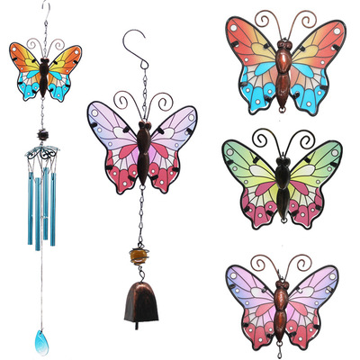 Lovely Creative Butterfly Art Ornaments Wind Chimes & Hanging Decorations Wind Chime Outdoor