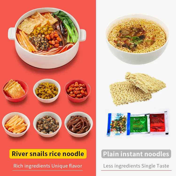 Low MOQ The Powder Of Snails Yum Yum Noodle Brown Rice Vermicelli