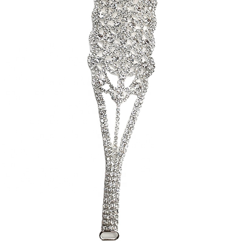 Wholesale Gold Rhinestone Appliques Big Crystal Buckles for Wedding