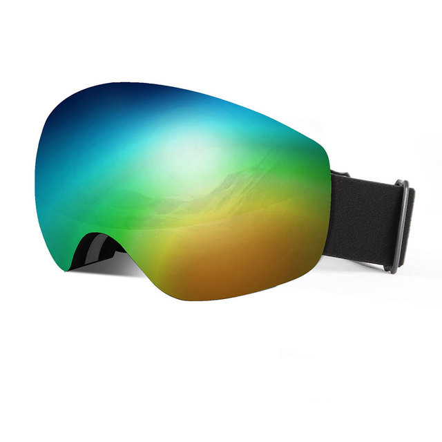 High Quality Double Layers Factory Cheap Double Lens Snow Ski Goggles UV400 Outdoor Sport Glasses Anti Fog Mirror Silver