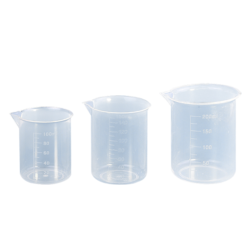 Hot Sale High Tenacity Transparent 100ml 150ml 250ml 500ml Plastic Beaker