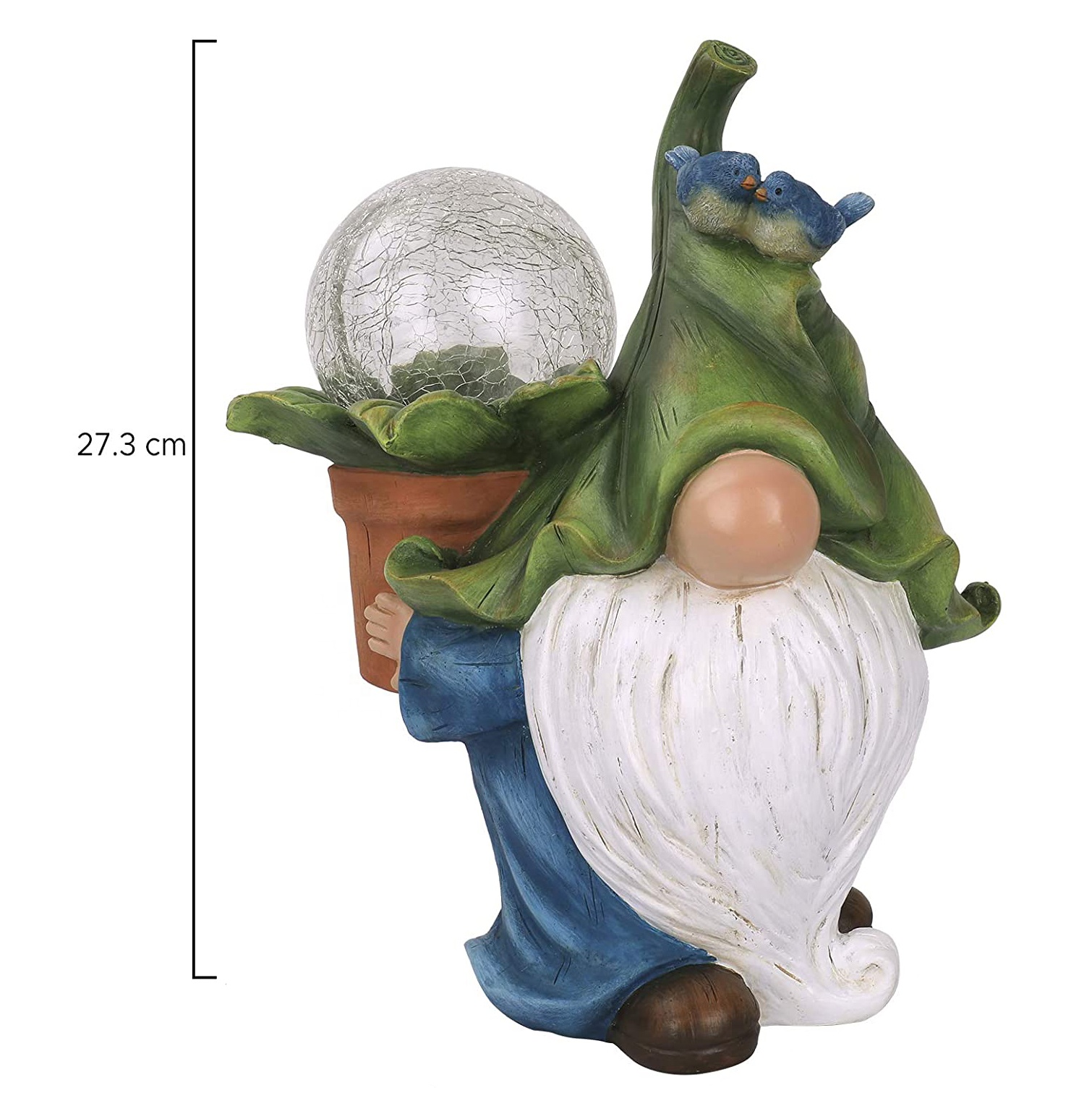 Полимерная садовая фигурка Tomte, длинный медвежонок, Рождественский гном, переносной хрустальный шар с солнечной светодиодной подсветкой
