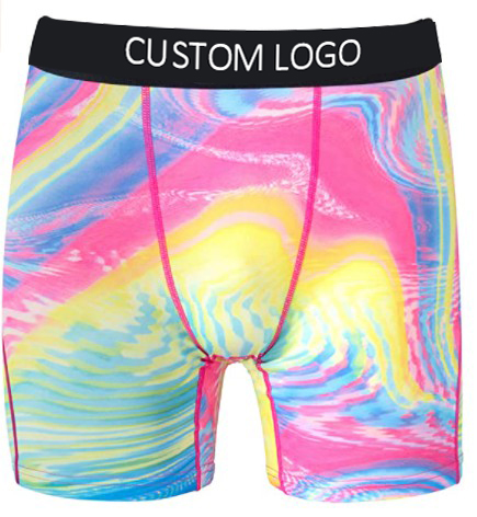 Seamless quick dry soft Ethica sports biker shorts custom boxers men underwear
