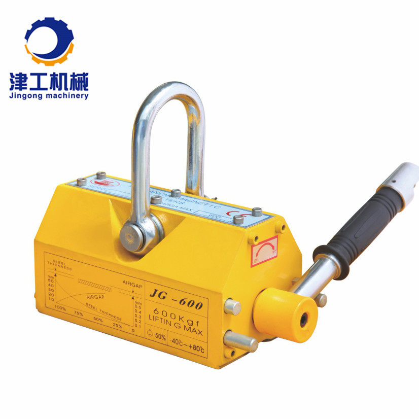 manual 5 ton lifting magnet permanent magnetic plate lifter