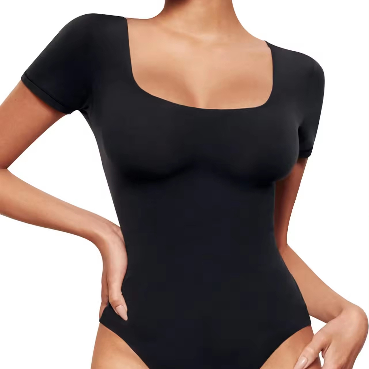 High Quality Women's Seamless Short Sleeve Bodysuit Hip Lifting Tummy Tucking Shapewear Quality Body Shapers-Available Wholesale
