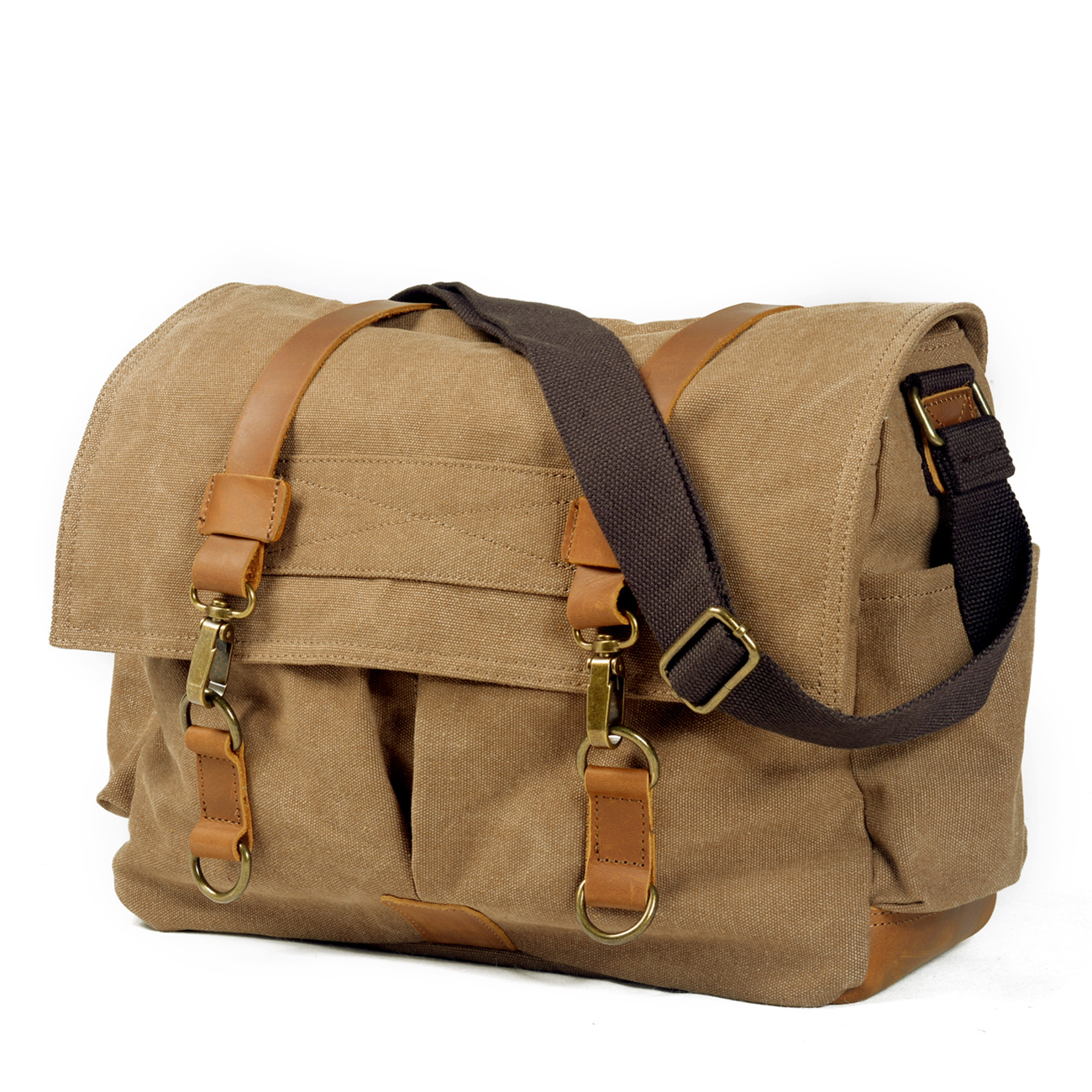 Custom trendy Small Mens Bag Messenger crossbody Outdoor sports shoulder bag retro waterproof Travel handbag for men
