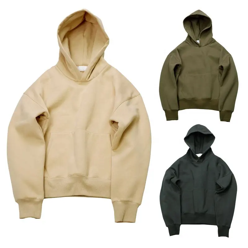 Hoodie Basic Sweatshirt Custom Mens Oversize Dropped Shoulder Sweatshirt Kangaroo Sweatshirt Plain