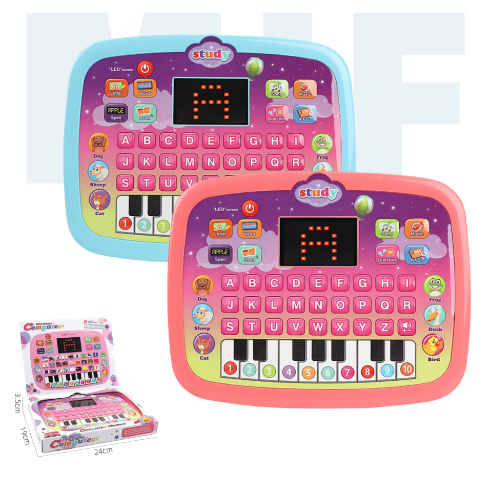 MJF 2025 Hot Sell Toy for Kids Educational Led Screen Computer Kids Toys Learning Machine Tablet