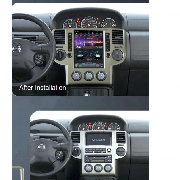 10,4 дюймов android 9,0 PX6 CARPLAY автомобильный dvd плеер gps навигации для X-TRAIL T30 tesla экран стерео Мультимедиа Аудио PX6