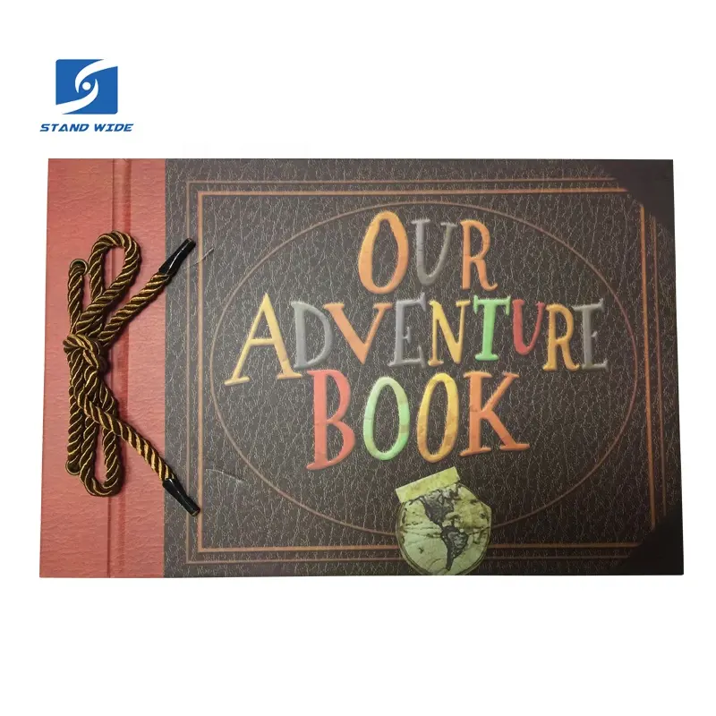 Our Adventure Book  Handmade DIY Family Scrapbook Photo Album Expandable 11.6x7.5 Inches 80 Pages