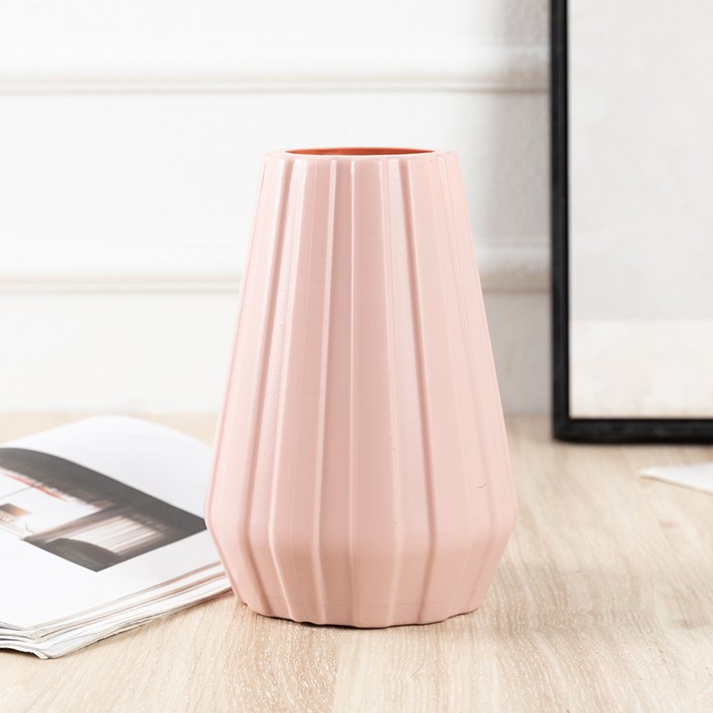 New Design Hot Selling Living Room Decorative Vase Home Flower Arrangement Plastic Vase