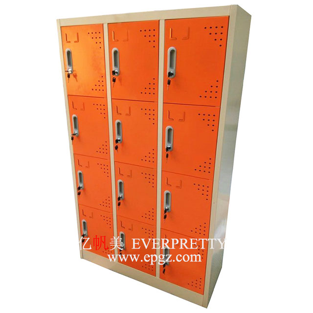 Strong Materials School Dormitory Furniture Twelve Cabinet for Student Use