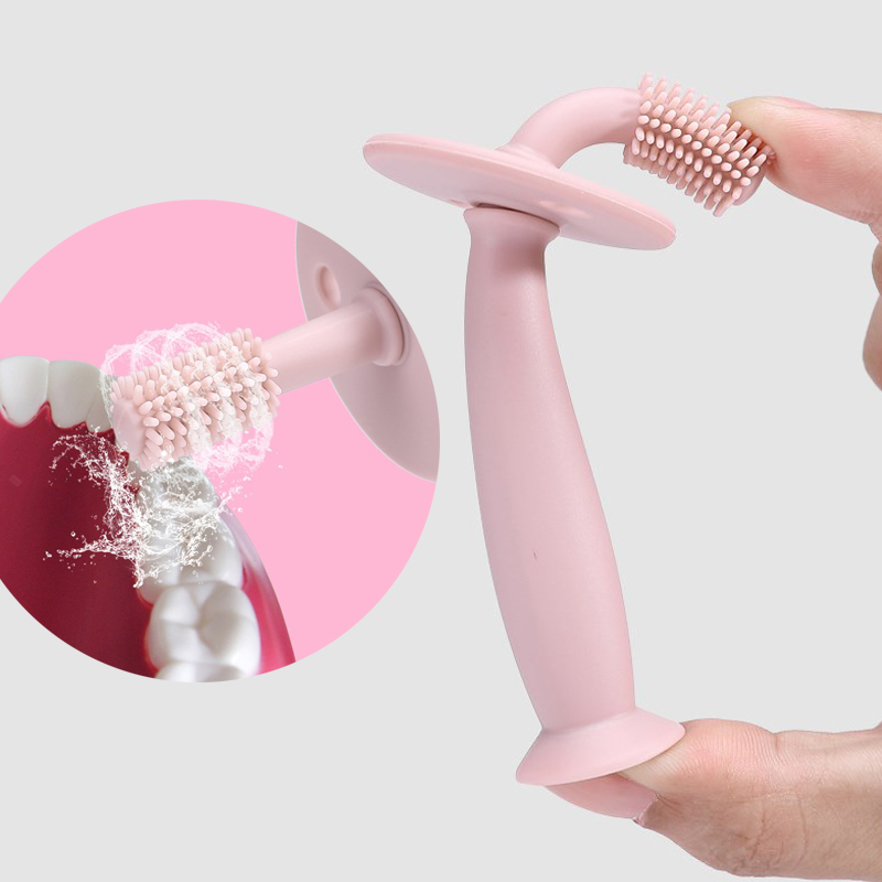Kids baby infant soft silicone toothbrush baby toothbrush silicone set tooth brush children training
