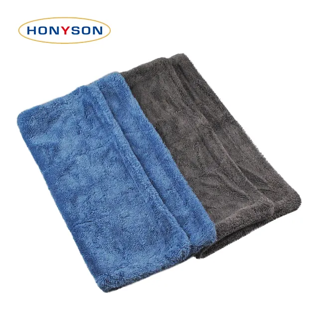 Hot Sales Microfiber Twisted Cloth Small Braid Absorbent Towel Cloth Car Drying Towel 1500 Gsm