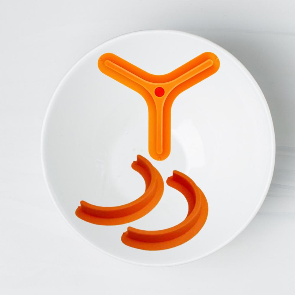 2019 новый продукт 2 упаковки пищевой силиконовый пищевой сепаратор для тарелок Блюдо пищевая разделительная Кулинария части
